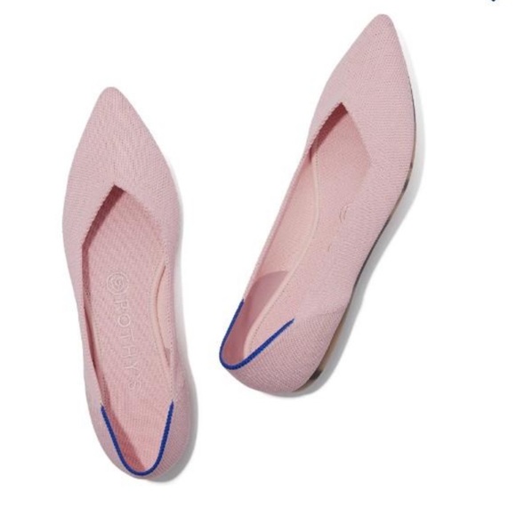 Rothy’s The Point Flats Size 9 Blush Pink - Picture 4 of 4